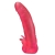 Розовая насадка для страпона с клиторальными лепестками - 18,5 см. - LOVETOY (А-Полимер) - купить с доставкой в Невинномысске