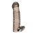 Дымчатая насадка на пенис с вибрацией  Vibrating Penis Enhancing Sleeve Extension - 13,3 см. - BlueLine - в Невинномысске купить с доставкой