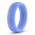 Голубое люминесцентное кольцо Silicone Glo Cock Ring - Blush Novelties - в Невинномысске купить с доставкой