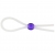 Прозрачное лассо с фиолетовой бусиной SILICONE COCK RING WITH BEAD LAVENDER - NMC - в Невинномысске купить с доставкой