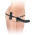 Черный страпон с вагинальной пробкой Deluxe Vibrating Penetrix Strap-On - 19 см. - Pipedream - купить с доставкой в Невинномысске