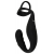 Черное эрекционное кольцо со стимуляцией промежности и анальной пробкой Cock Ring with RC Prostate Plug - Orion - в Невинномысске купить с доставкой