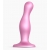 Розовая насадка Strap-On-Me Dildo Plug Curvy size M - Strap-on-me - купить с доставкой в Невинномысске