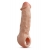 Телесная насадка-удлинитель Intrepid 9.25 Inch Realistic Penis Extender Sleeve - 23,5 см. - Blush Novelties - в Невинномысске купить с доставкой