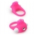 Розовое эрекционное кольцо с щеточкой LIT-UP SILICONE STIMU RING 5 - Dream Toys - в Невинномысске купить с доставкой