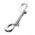Серебристый двухсторонний карабин TOYFA Metal - ToyFa - купить с доставкой в Невинномысске