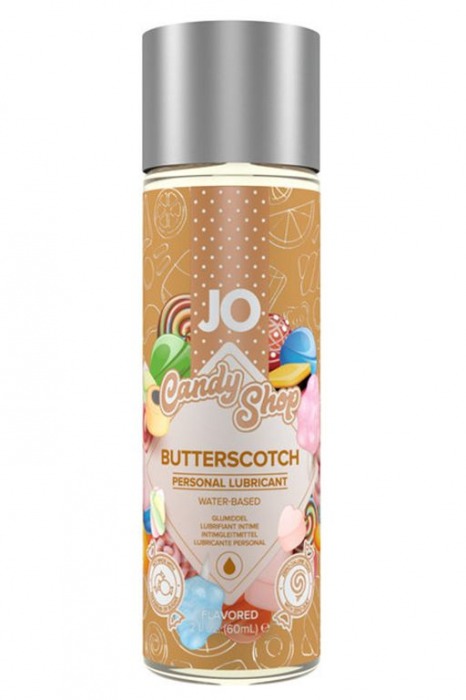 Смазка на водной основе Candy Shop Butterscotch с ароматом ирисок - 60 мл. - System JO - купить с доставкой в Невинномысске