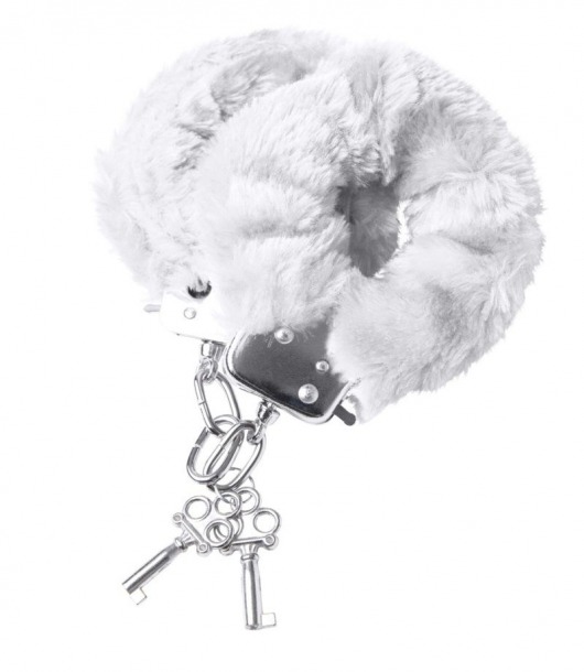 Наручники с белой меховой опушкой - ToyFa - купить с доставкой в Невинномысске