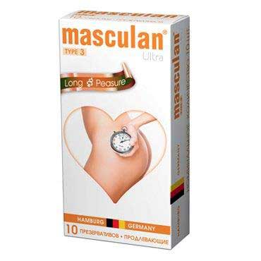 Розовые презервативы Masculan Ultra Long Pleasure с колечками, пупырышками и продлевающим эффектом - 10 шт. - Masculan - купить с доставкой в Невинномысске