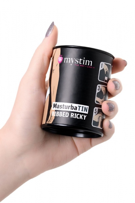 Компактный мастурбатор MasturbaTIN Ribbed Ricky - MyStim - в Невинномысске купить с доставкой