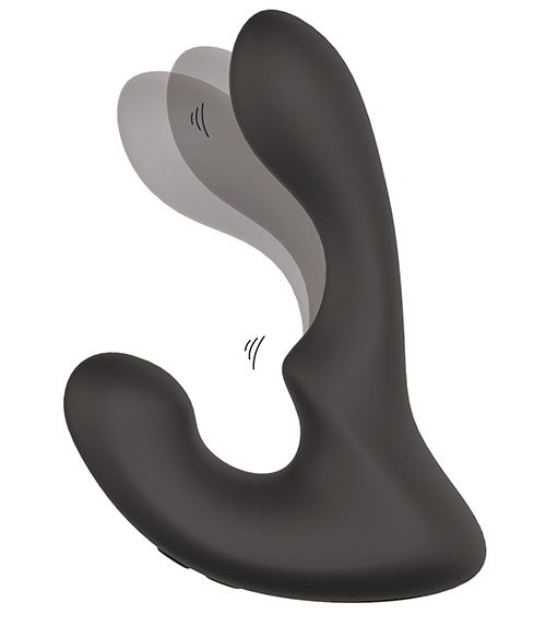 Чёрный массажер простаты с 2 моторами BOOTY ROCKER - Dream Toys - в Невинномысске купить с доставкой