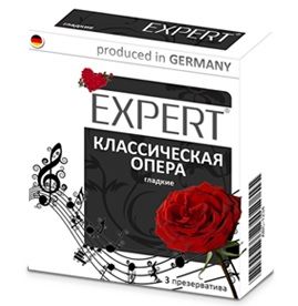 Гладкие презервативы Expert  Классическая опера  - 3 шт. - Expert - купить с доставкой в Невинномысске