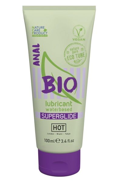 Интимный увлажняющий анальный гель BIO SuperGlide - 100 мл. - HOT - купить с доставкой в Невинномысске