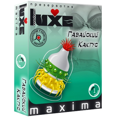 Презерватив LUXE Maxima  Гавайский Кактус  - 1 шт. - Luxe - купить с доставкой в Невинномысске