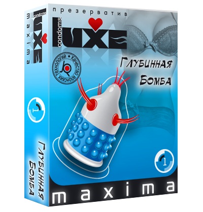 Презерватив LUXE Maxima  Глубинная бомба  - 1 шт. - Luxe - купить с доставкой в Невинномысске