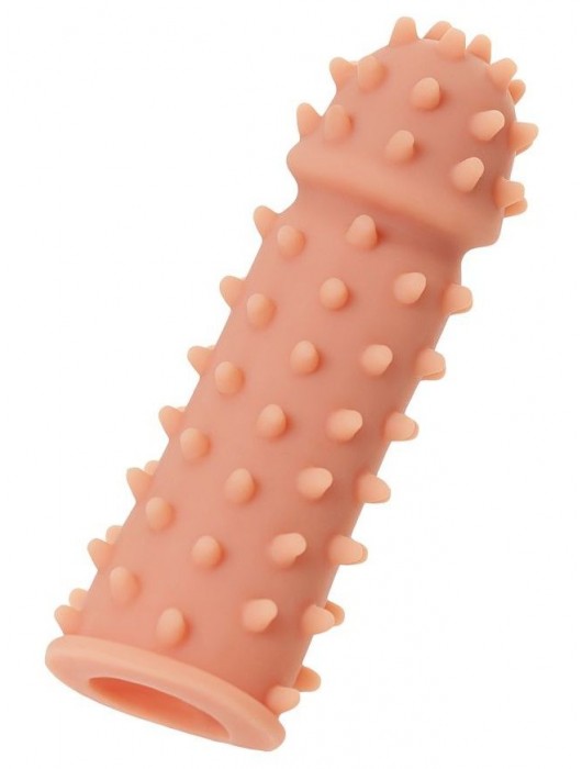 Телесная реалистичная насадка KOKOS Extreme Sleeve 03 с дополнительной стимуляцией - 12,7 см. - KOKOS - в Невинномысске купить с доставкой