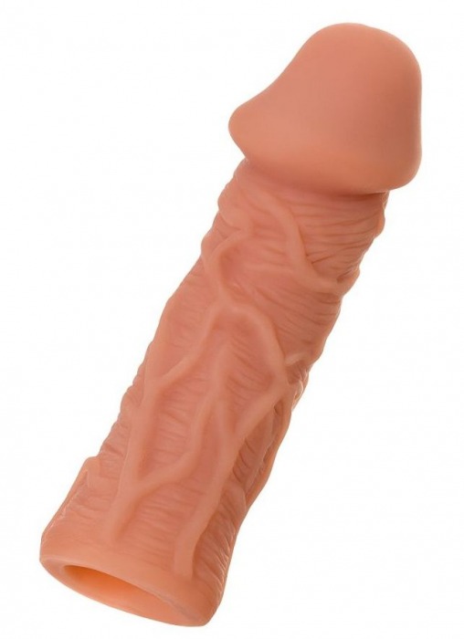 Телесная реалистичная насадка KOKOS Extreme Sleeve 05 с дополнительной стимуляцией - 12,7 см. - KOKOS - в Невинномысске купить с доставкой