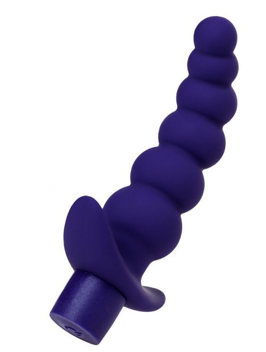 Фиолетовый силиконовый анальный вибратор Dandy - 13,5 см. - ToyFa