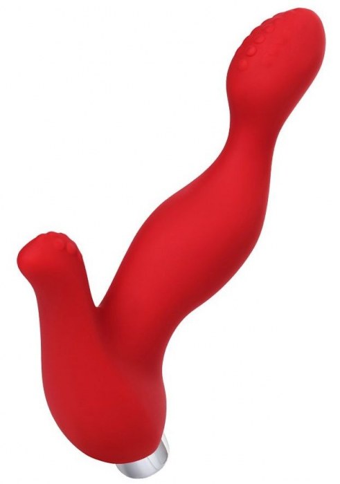 Красный силиконовый вибростимулятор простаты Proman - 12,5 см. - ToyFa - в Невинномысске купить с доставкой