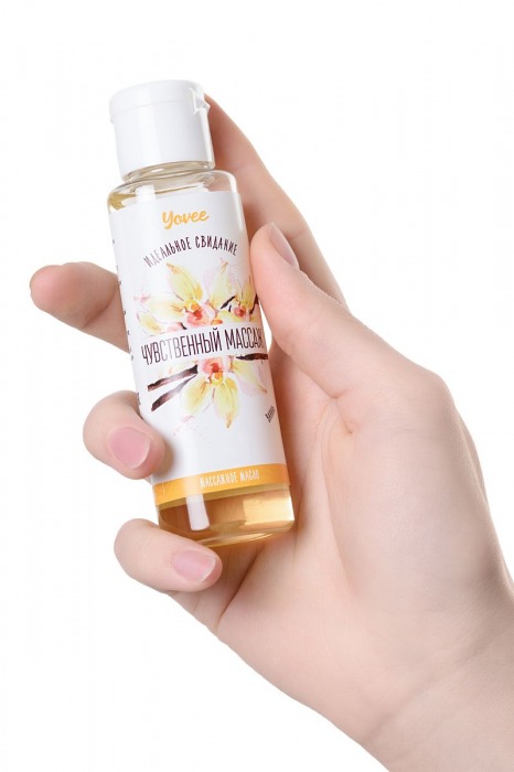 Масло для массажа «Чувственный массаж» с ароматом ванили - 50 мл. - ToyFa - купить с доставкой в Невинномысске