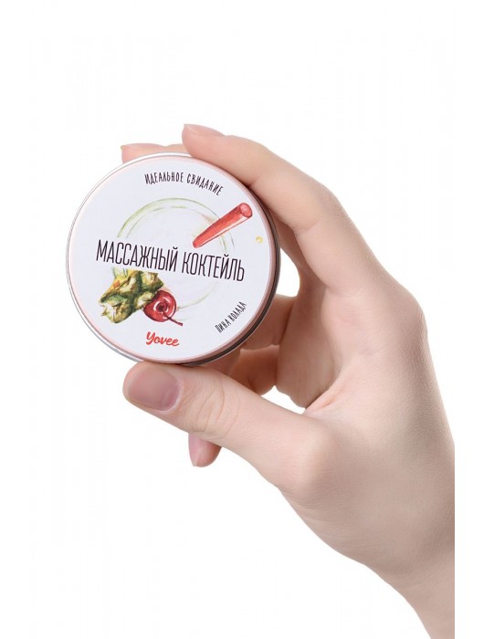 Массажная свеча «Массажный коктейль» с ароматом пина колады - 30 мл. - ToyFa - купить с доставкой в Невинномысске