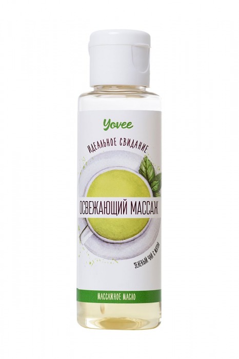 Масло для массажа «Освежающий массаж» с ароматом зеленого чая и мяты - 50 мл. - ToyFa - купить с доставкой в Невинномысске