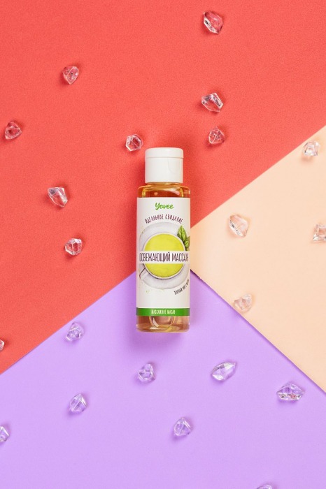 Масло для массажа «Освежающий массаж» с ароматом зеленого чая и мяты - 50 мл. - ToyFa - купить с доставкой в Невинномысске