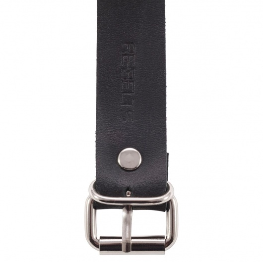 Черный поводок и чокер с кольцом Rada - Rebelts - купить с доставкой в Невинномысске