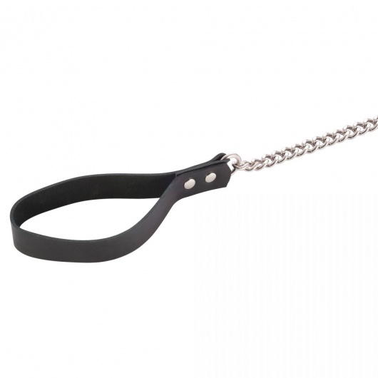 Черный поводок и чокер с кольцом Rada - Rebelts - купить с доставкой в Невинномысске