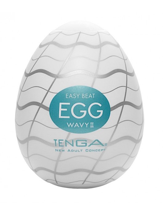 Мастурбатор-яйцо EGG Wavy II - Tenga - в Невинномысске купить с доставкой