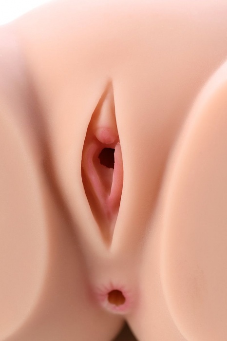 Мастурбатор-полуторс Cherry с вибрацией и двумя любовными тоннелями - KOKOS - в Невинномысске купить с доставкой