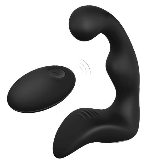 Черный вибромассажер простаты REMOTE BOOTY PLEASER - Dream Toys - в Невинномысске купить с доставкой