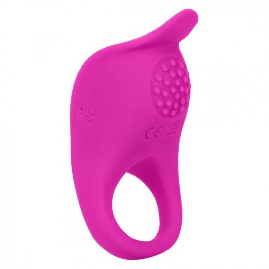 Ярко-розовое эрекционное виброкольцо Silicone Rechargeable Teasing Enhancer - California Exotic Novelties - в Невинномысске купить с доставкой