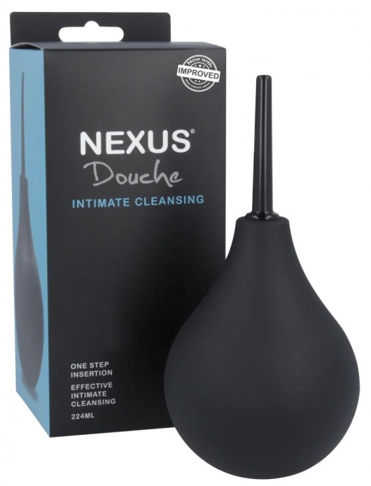 Черный анальный душ с обратным клапаном Non Return Valve Anal Douche - Nexus Range - купить с доставкой в Невинномысске