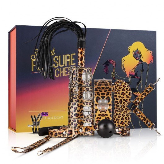 Леопардовый эротический набор Wicked Wildcat - Secret Pleasure Chest - купить с доставкой в Невинномысске