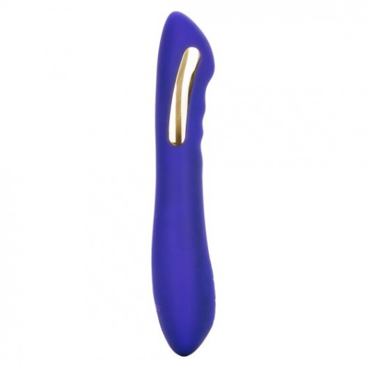 Фиолетовый вибратор с электростимуляцией Intimate E-Stimulator Petite Wand - 18,5 см. - California Exotic Novelties - купить с доставкой в Невинномысске