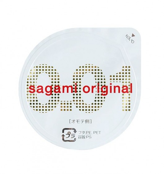 Супертонкий презерватив Sagami Original 0.01 - 1 шт. - Sagami - купить с доставкой в Невинномысске