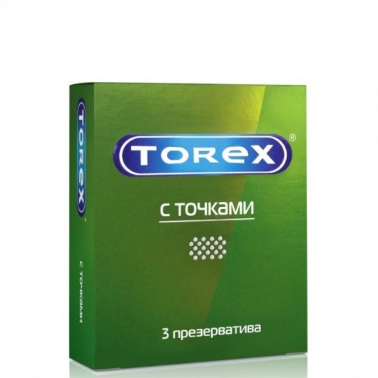 Текстурированные презервативы Torex  С точками  - 3 шт. - Torex - купить с доставкой в Невинномысске