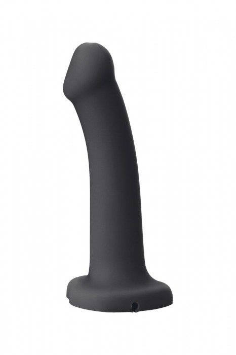 Черный фаллос с имитацией эякуляции Silicon Cum Dildo L - 19,6 см. - Strap-on-me - купить с доставкой в Невинномысске