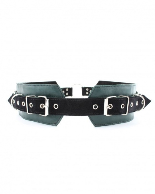 Изумрудный пояс Ladys Arsenal с колечками для крепления - БДСМ Арсенал - купить с доставкой в Невинномысске