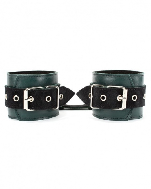 Изумрудные наручники Ladys Arsenal на карабинах - БДСМ Арсенал - купить с доставкой в Невинномысске