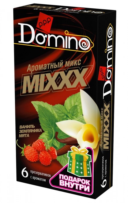 Ароматизированные презервативы DOMINO  Ароматный микс  - 6 шт. - Domino - купить с доставкой в Невинномысске