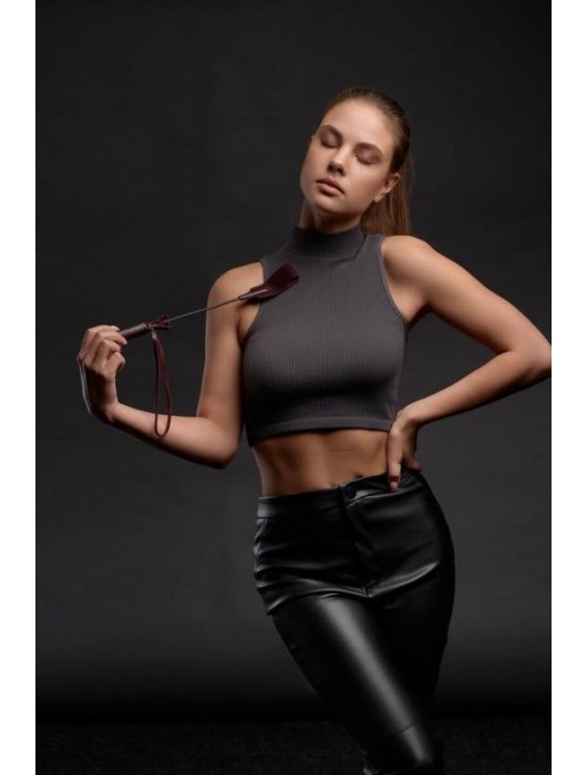 Бордовый стек Ladys Arsenal - 24 см. - БДСМ Арсенал - купить с доставкой в Невинномысске