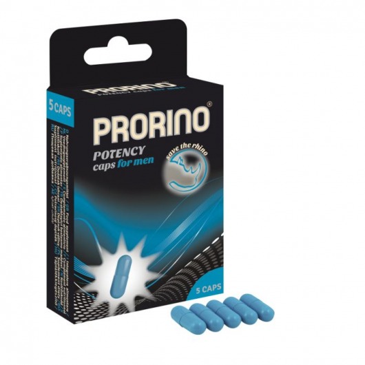 БАД для мужчин ero black line PRORINO Potency Caps for men - 5 капсул - Ero - купить с доставкой в Невинномысске