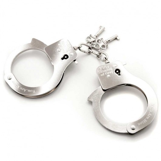 Металлические наручники Metal Handcuffs - Fifty Shades of Grey - купить с доставкой в Невинномысске