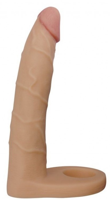 Телесная насадка-фаллоимитатор для двойного проникновения - 17 см. - Lovetoy - купить с доставкой в Невинномысске