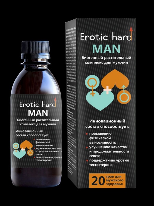 Мужской биогенный концентрат для усиления эрекции Erotic hard Man - 250 мл. - Erotic Hard - купить с доставкой в Невинномысске