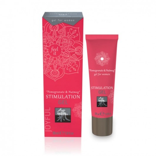 Возбуждающий интимный гель для двоих STIMULATION GEL Pomegranate   Nutmeg - 30 мл. - Shiatsu - купить с доставкой в Невинномысске