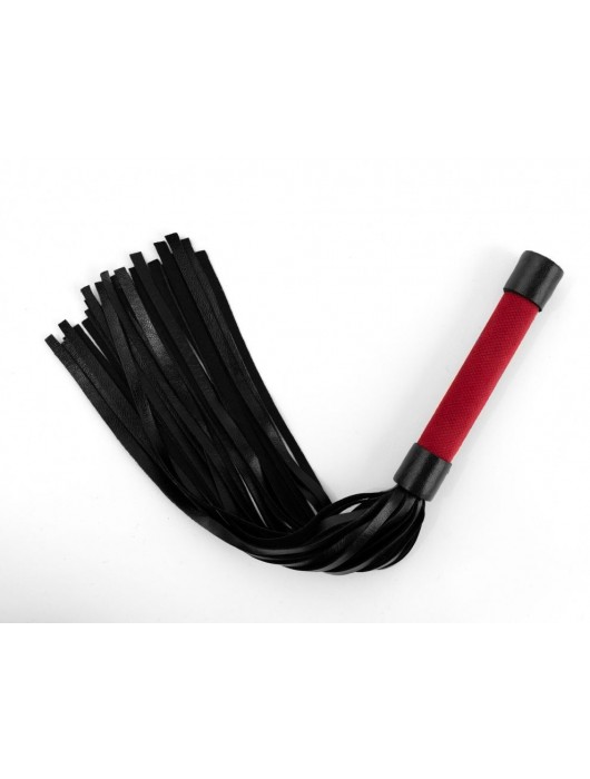 Красно-черная плеть My Rules - 43 см. - БДСМ Арсенал - купить с доставкой в Невинномысске