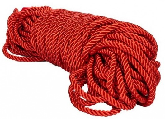 Красная веревка для связывания BDSM Rope - 30 м. - California Exotic Novelties - купить с доставкой в Невинномысске